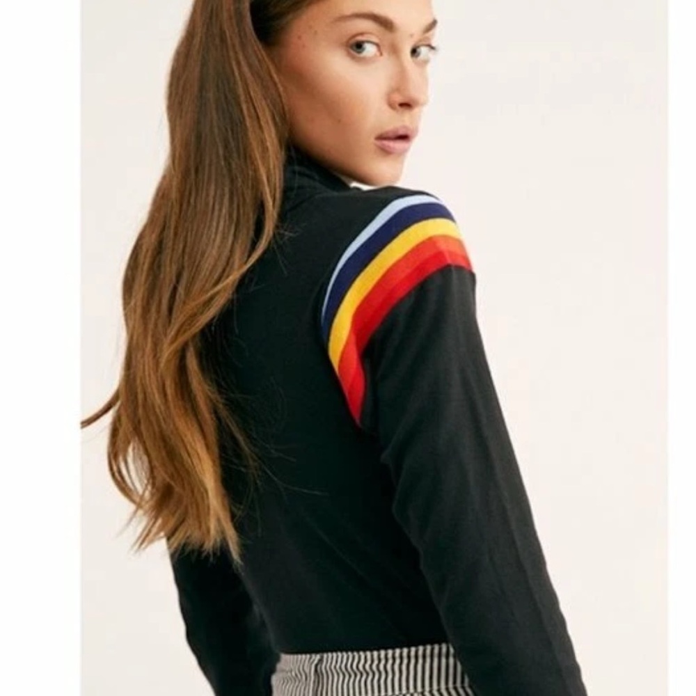 Colorful Stripe Long Sleeve Top